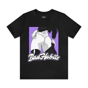 Bad Habit Black Tee with Purple Graphic (SIZE L,XL)
